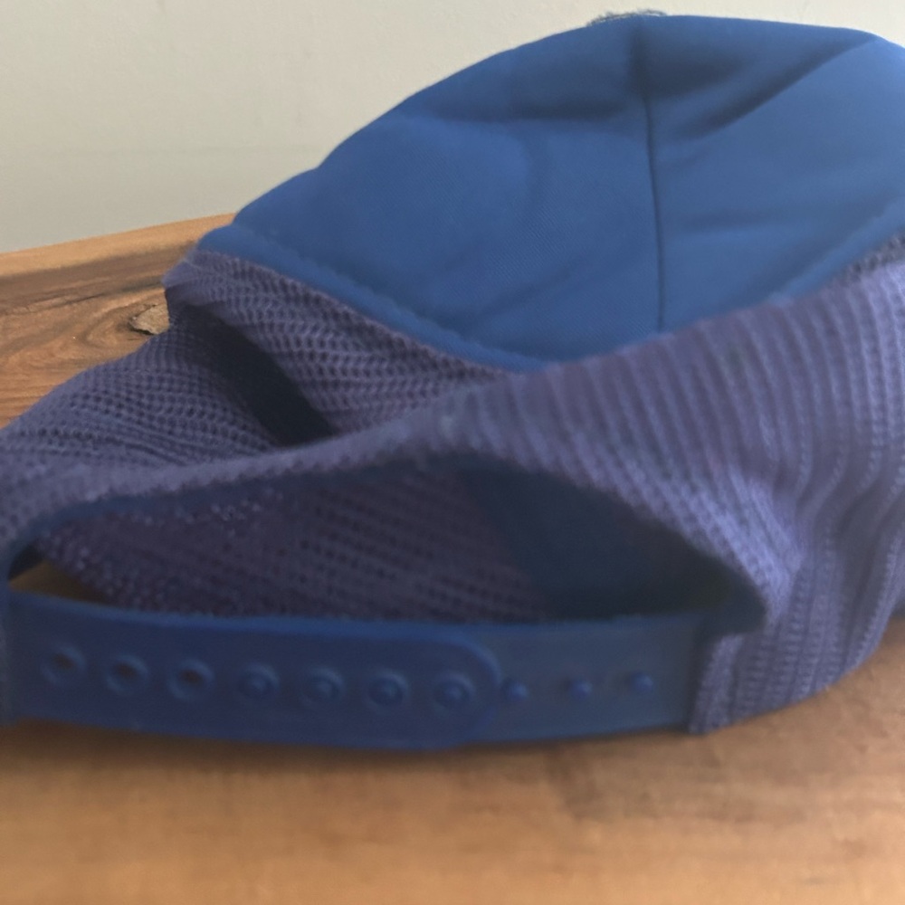 Vintage 1970's Royal Canadian Mounted Snapback Trucker Hat Rare RCMP blue - Picture 5 of 5